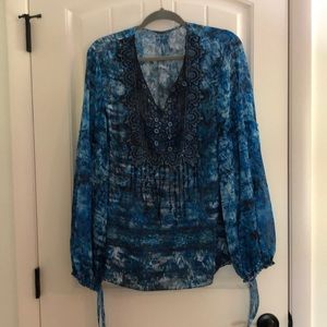 Elite Tahari Blouse XL EUC